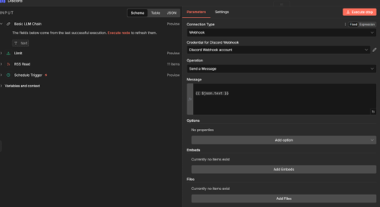 Discord webhook configuration in n8n